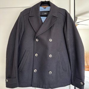 Men's HUGO BOSS 'Coban' Wool Cashmere Double Breasted Pea Coat